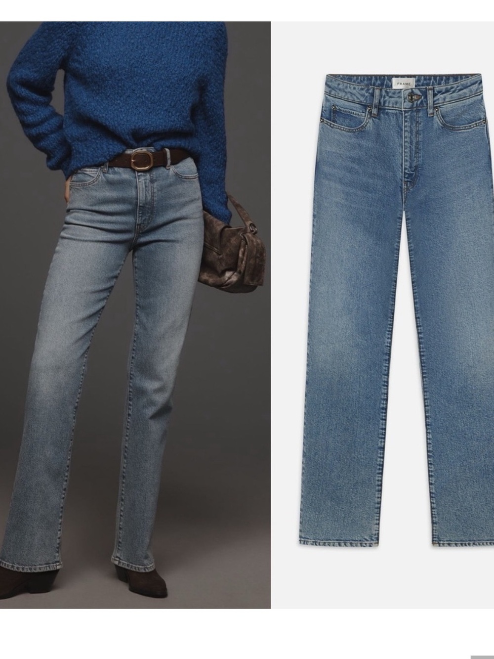 Frame Jeans The Ruler Straight in Indio Blue